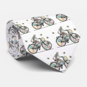 Pattern Easter Bicycle Design ネクタイ (ロール)