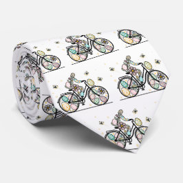 Pattern Easter Bicycle Design ネクタイ