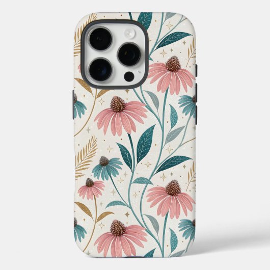 Pattern Echineceas Glitter Case-Mate iPhoneケース (裏面)