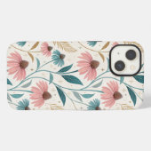 Pattern Echineceas Glitter iPhoneケース (裏面横)