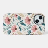 Pattern Echineceas Glitter iPhone 15ケース (裏面横)