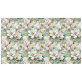 Pattern Elegant Magnolia Flowers テーブルクロス (正面(横))