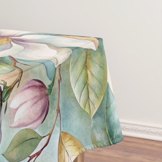 Pattern Elegant Magnolia Flowers テーブルクロス (インサイチュ)