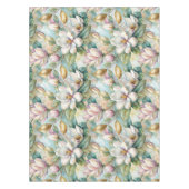 Pattern Elegant Magnolia Flowers テーブルクロス (正面)