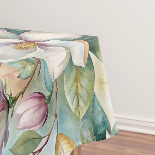 Pattern Elegant Magnolia Flowers テーブルクロス (インサイチュ)
