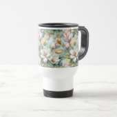 Pattern Elegant Magnolia Flowers トラベルマグ (正面右)