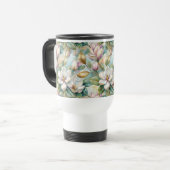 Pattern Elegant Magnolia Flowers トラベルマグ (正面左)
