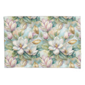 Pattern Elegant Magnolia Flowers 枕カバー (正面左)