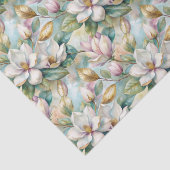 Pattern Elegant Magnolia Flowers 薄葉紙 (詳細)