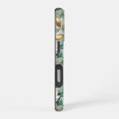 Pattern Elegant Magnolia Flowers iPhoneケース (右側面)
