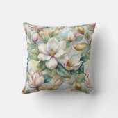 Pattern Elegant Magnolias クッション (裏面)