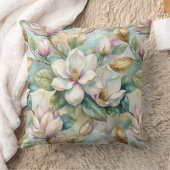 Pattern Elegant Magnolias クッション (ブランケット)