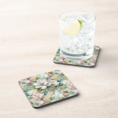 Pattern Elegant Magnolias コースター (右側)