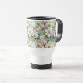 Pattern Elegant Magnolias トラベルマグ (正面右)