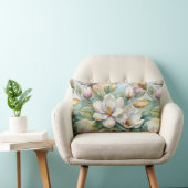 Pattern Elegant Magnolias ランバークッション (椅子)
