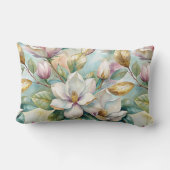 Pattern Elegant Magnolias ランバークッション (裏面)