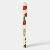 Pattern featuring strawberries and white flowers Case-Mate iPhoneケース (裏面 / 右)