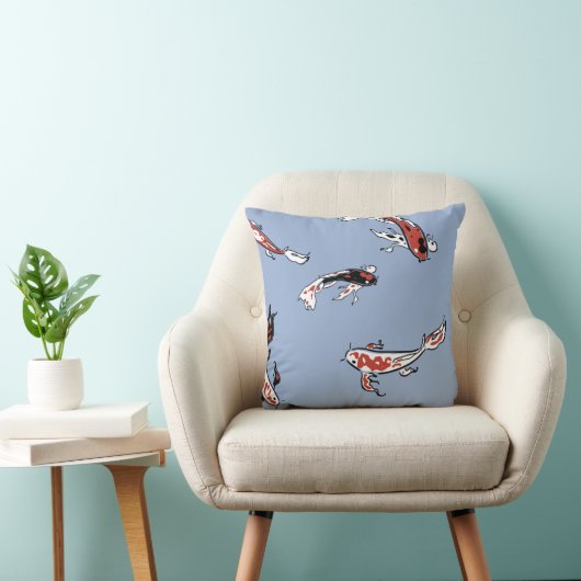 Pattern fish carp koi koi carp クッション (椅子)