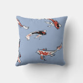 Pattern fish carp koi koi carp クッション (裏面)