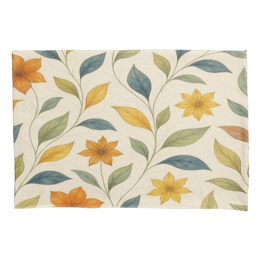 Pattern Floral Aquarelle – Syrell 枕カバー (正面)