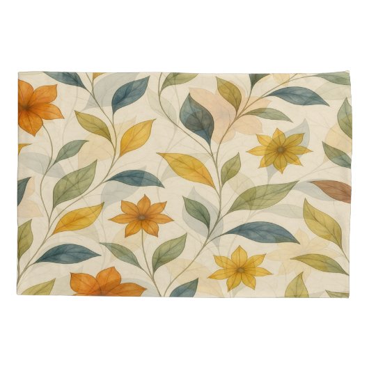 Pattern Floral Aquarelle – Syrell 枕カバー (裏面)