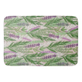 Pattern Fresh Lavender Flowers バスマット (正面)