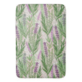 Pattern Fresh Lavender Flowers バスマット (正面縦)