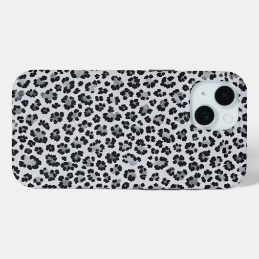 Pattern Gray Leopard Print Case-Mate iPhoneケース (裏面 (横))