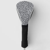 Pattern Leopard Print Gray ゴルフヘッドカバー (正面)
