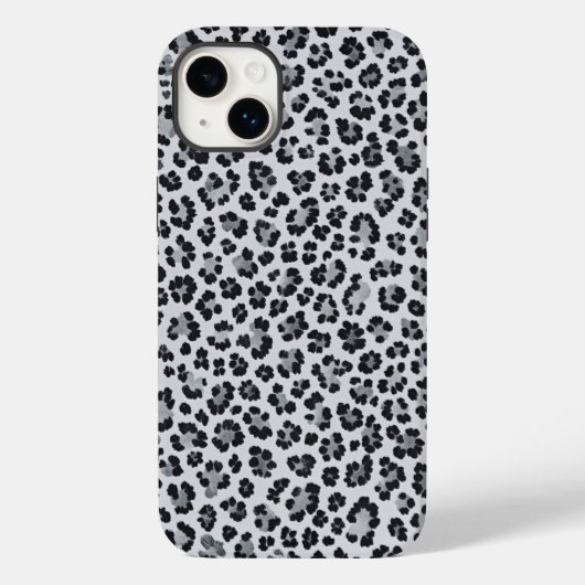 Pattern Leopard Print Gray Case-Mate iPhoneケース (裏面)