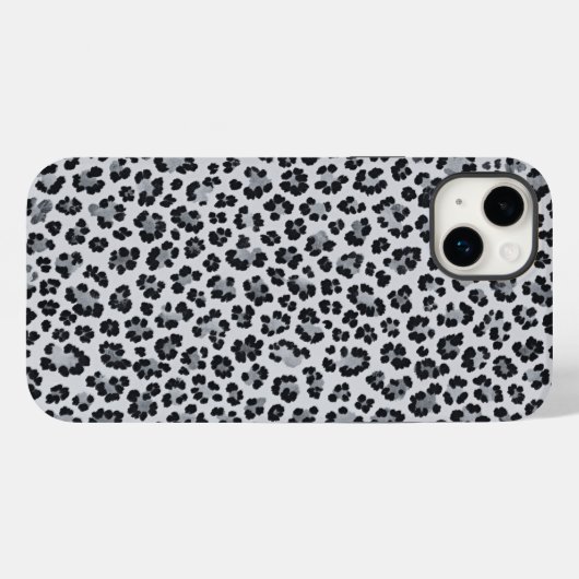 Pattern Leopard Print Gray Case-Mate iPhoneケース (裏面 (横))