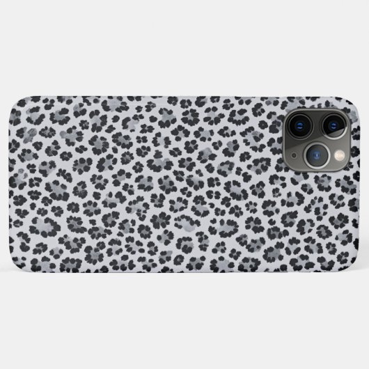 Pattern Leopard Print Gray Case-Mate iPhoneケース (裏面(横))