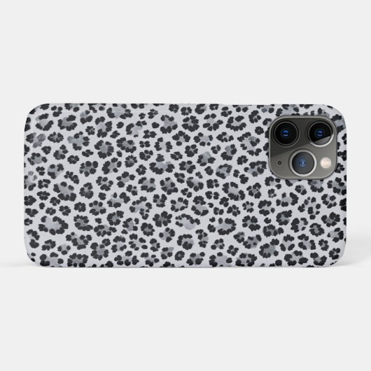 Pattern Leopard Print Gray Case-Mate iPhoneケース (裏面(横))