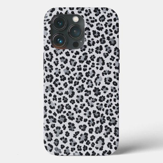 Pattern Leopard Print Gray Case-Mate iPhoneケース (裏面)