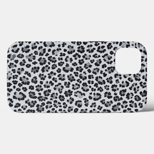 Pattern Leopard Print Gray Case-Mate iPhoneケース (裏面 (横))