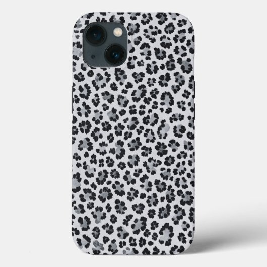 Pattern Leopard Print Gray Case-Mate iPhoneケース (裏面)