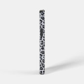Pattern Leopard Print Gray iPhoneケース (右側面)