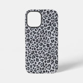 Pattern Leopard Print Gray iPhoneケース (裏面)