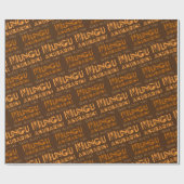 Pattern Mungu Akubariki, God Bless You in Swhili ラッピングペーパー (フラット)