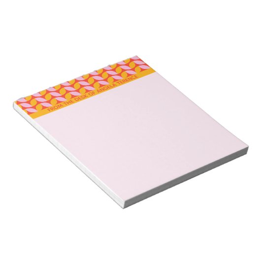 Pattern Notepadのデスクパーソナライズされたからモダン ノートパッド (アングル)