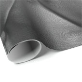 pattern of black genuine leather texture using as  ラッピングペーパー (ロールコーナー)