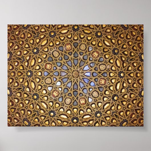 pattern of ceiling of Royal Acazar de Seville ポスター (正面)