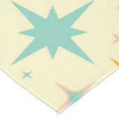 Pattern of colorful retro stars テーブルクロス (アングル)