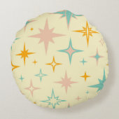 Pattern of colorful retro stars ラウンドクッション (裏面)