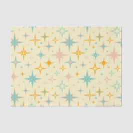 Pattern of colorful retro stars 薄葉紙