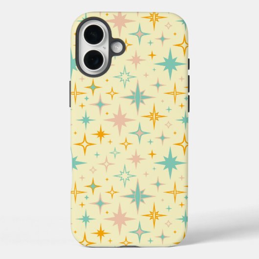 Pattern of colorful retro stars Case-Mate iPhoneケース (裏面)