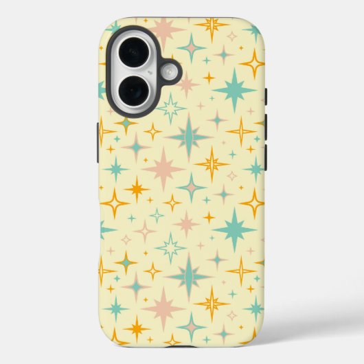 Pattern of colorful retro stars Case-Mate iPhoneケース (裏面)