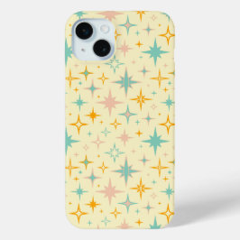 Pattern of colorful retro stars iPhone 15 miniケース
