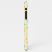 Pattern of colorful retro stars iPhoneケース (左側)