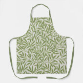 Pattern of green leafy branches  エプロン (正面)